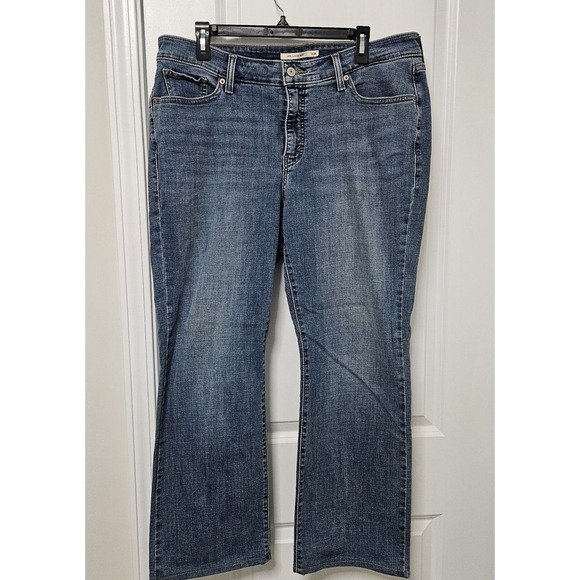 Levi Strauss 415 Jeans Women's 16 (37x28) Blue Denim Classic Bootcut Stretch EUC - Picture 3 of 10